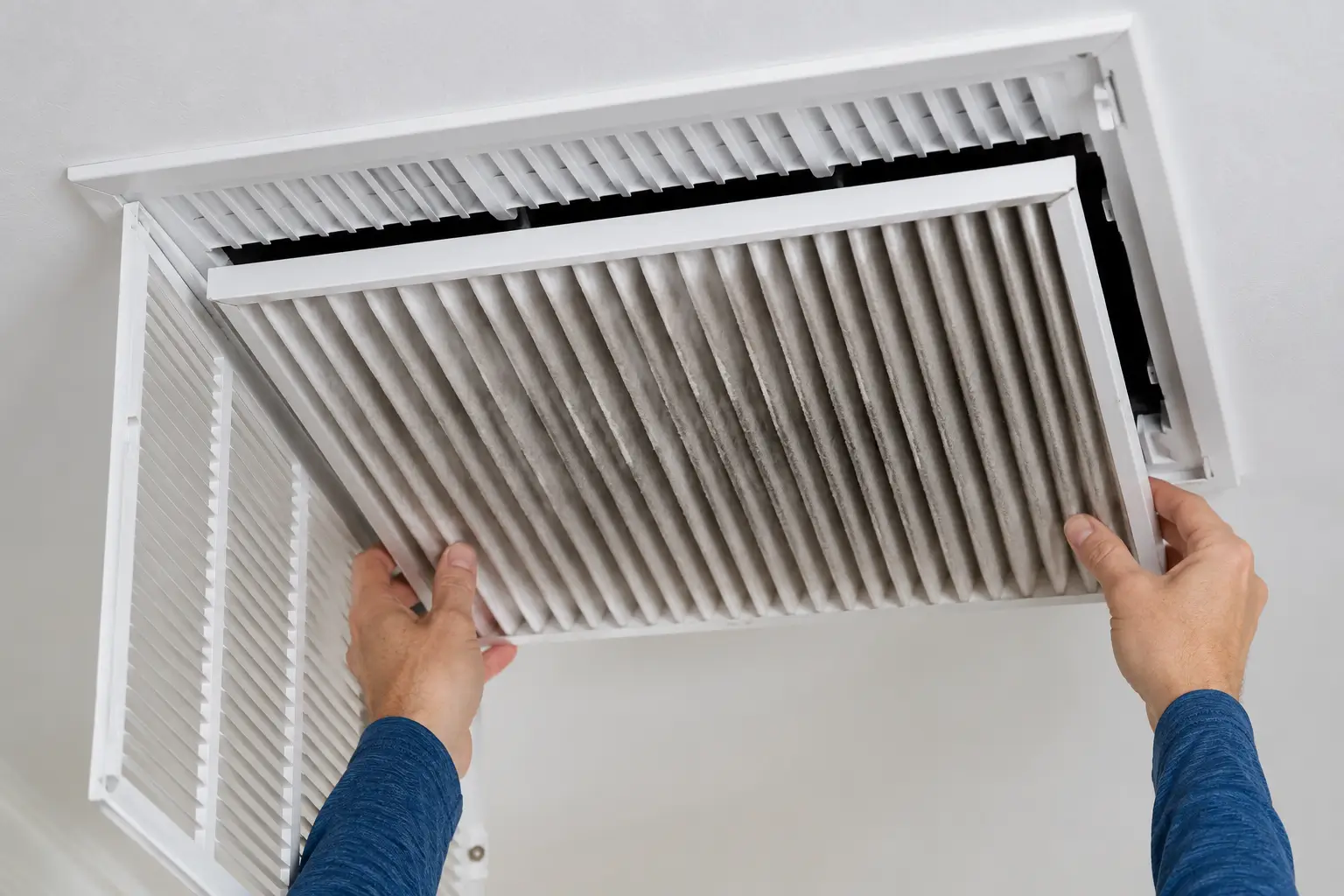 air filter replacement technician